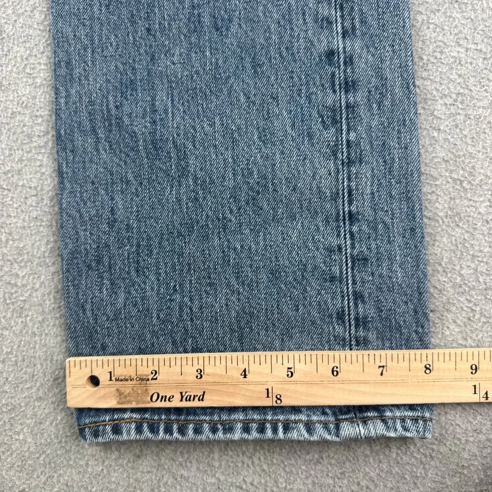 Levi's Jeans Mens 33x32 Blue 501 Original Straight Leg Button Fly Denim